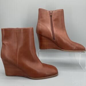 NEW Dolce Vita Women’s Rupart Wedge Heel Booties Brown Size 11